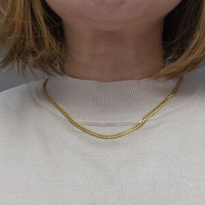 18k Yellow Gold Elegant Gold Necklace for Women